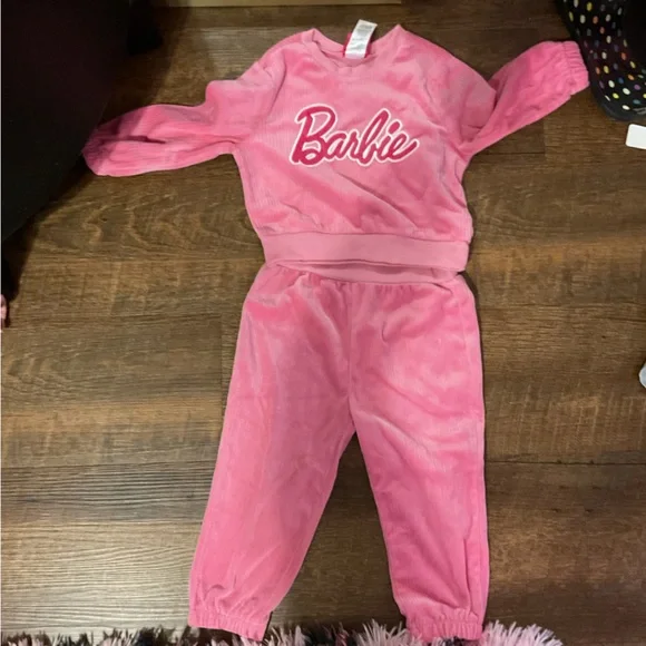 Pink Barbie Kids Tracksuit - Picture 1 of 1